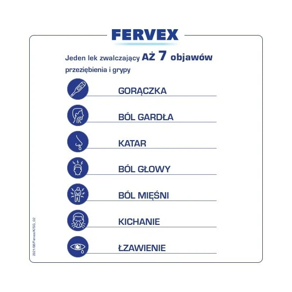Fervex D (500mg+200mg+25mg), granulat do sporządzania roztworu doustnego, 8 saszetek 2