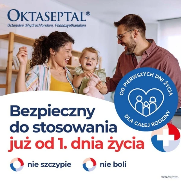 Oktaseptal (0,1g+2g)/100g, aerozol na skórę, 60ml 3