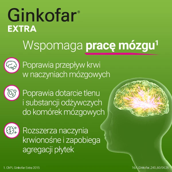 Ginkofar Extra 240mg, 60 tabletek 2