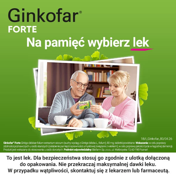 Ginkofar Forte 80mg, 60 tabletek 8