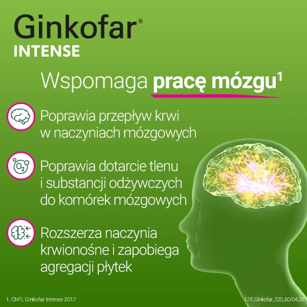 Ginkofar Intense 120mg, 60 tabletek 3