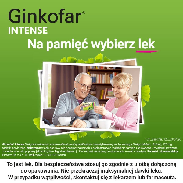 Ginkofar Intense 120mg, 60 tabletek 8