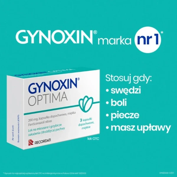Gynoxin Optima 200mg, 3 kapsułki 2