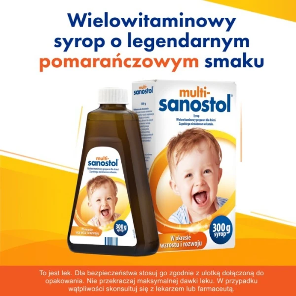 Multi-Sanostol, syrop, po 1 roku życia, 600g 2