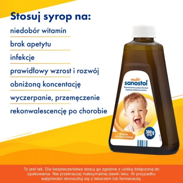 Multi-Sanostol, syrop, po 1 roku życia, 600g 3