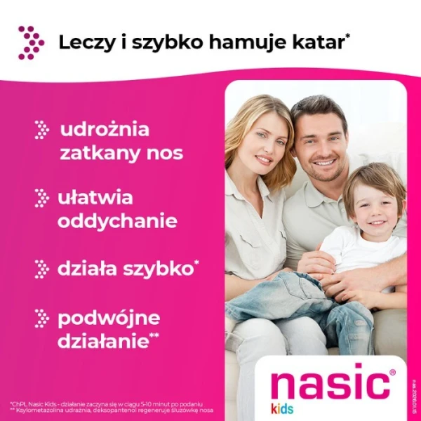 Nasic Kids (0,05mg + 5mg)/dawkę, aerozol do nosa, dla dzieci od 2 do 6 lat, 10ml 2