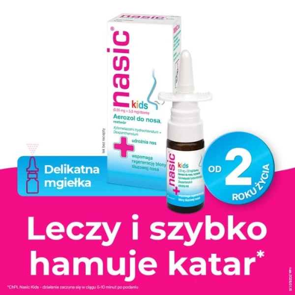 Nasic Kids (0,05mg + 5mg)/dawkę, aerozol do nosa, dla dzieci od 2 do 6 lat, 10ml 4