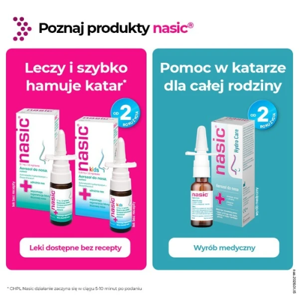 Nasic Kids (0,05mg + 5mg)/dawkę, aerozol do nosa, dla dzieci od 2 do 6 lat, 10ml 6