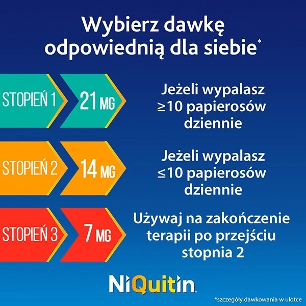NiQuitin Przezroczysty 7mg/24h (36mg), system transdermalny 3 stopień, 7 plastrów 3