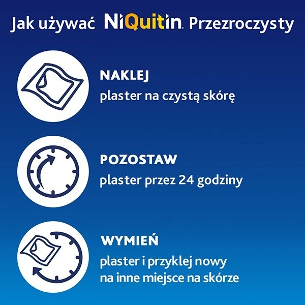 NiQuitin Przezroczysty 7mg/24h (36mg), system transdermalny 3 stopień, 7 plastrów 4