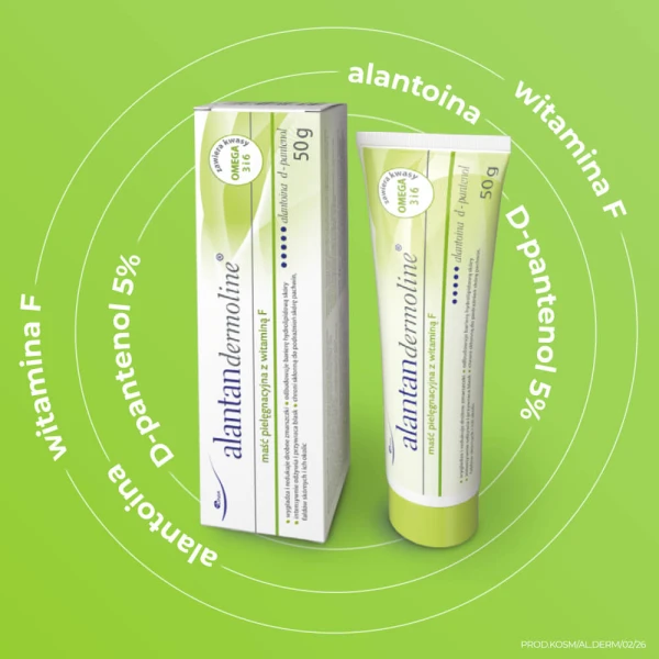 Alantandermoline, maść pielęgnacyjna z witaminą F, 50g 3
