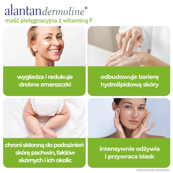 Alantandermoline, maść pielęgnacyjna z witaminą F, 50g 4