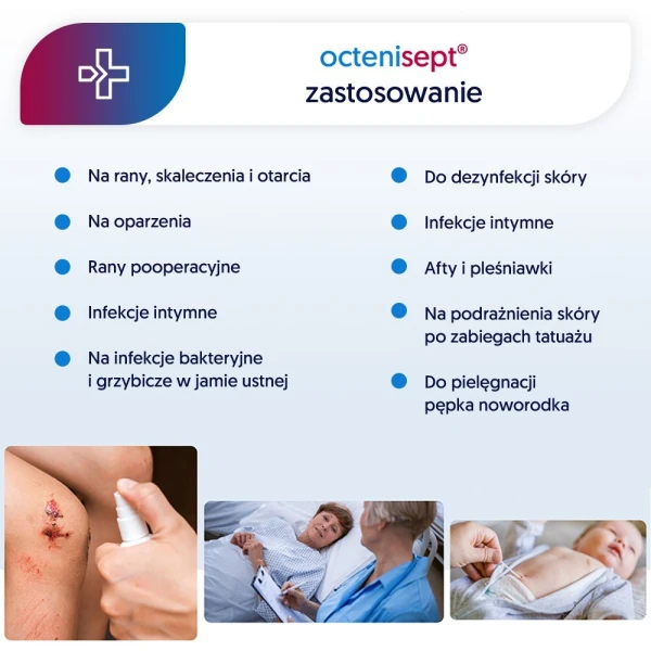 Octenisept (0,1g+2g)/100g, płyn do stosowania na rany, błonę śluzową i skórę, 250ml 2