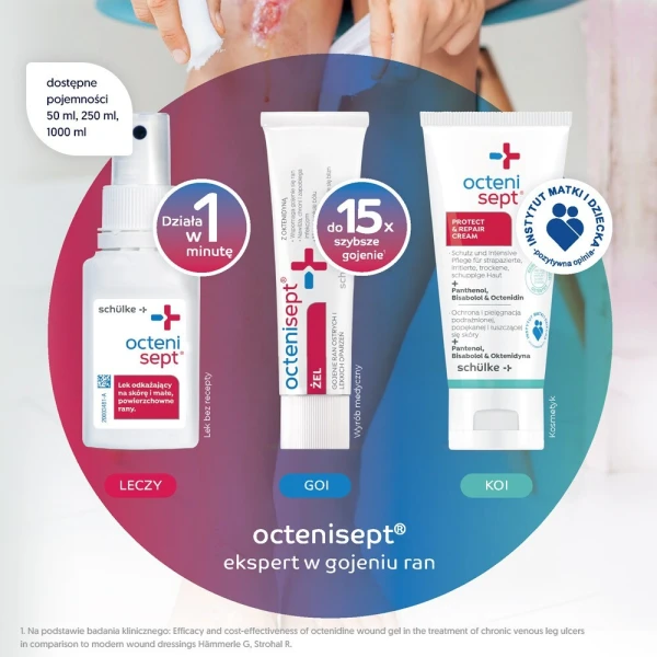 Octenisept (0,1g+2g)/100g, płyn do stosowania na rany, błonę śluzową i skórę, 250ml 3