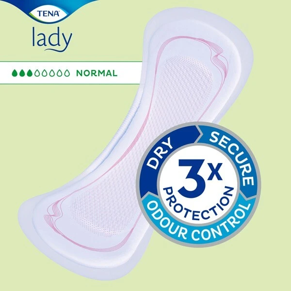 Wkłady anatomiczne Tena Lady Normal, chłonność 4/8, 30 sztuk 2