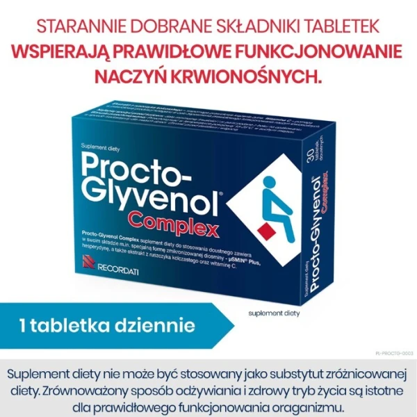 Procto-Glyvenol Complex, 30 tabletek 3