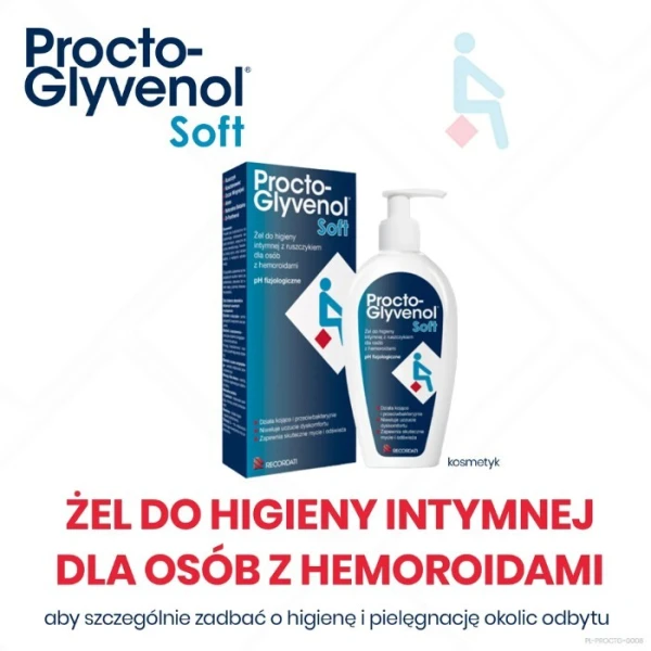 Procto-Glyvenol Soft, żel do higieny intymnej z ruszczykiem, 180ml 3