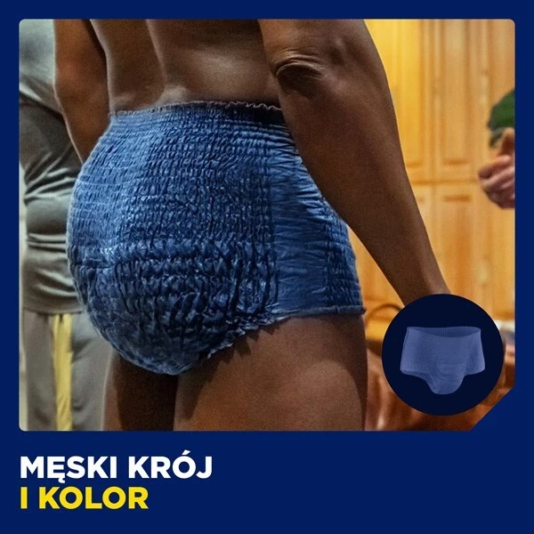 Majtki chłonne Tena Men ActiveFit Pants Plus, rozmiar L/XL, chłonność 5,5/8, 8 sztuk 5