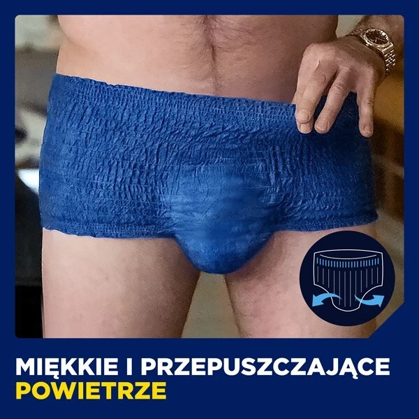 Majtki chłonne Tena Men ActiveFit Pants Plus, rozmiar S/M, chłonność 5,5/8, 30 sztuk 2