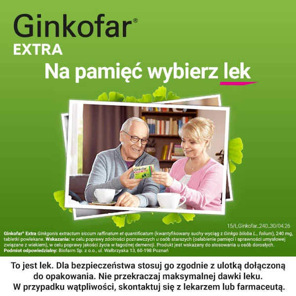 Ginkofar Extra 240mg, 30 tabletek 8