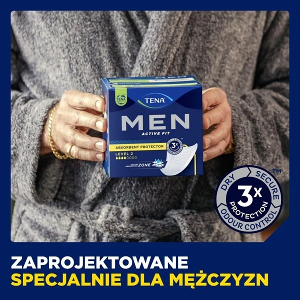 Wkłady anatomiczne Tena Men, Level 3, chłonność 5/8, 20 sztuk 7