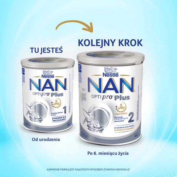 Nestle Nan Optipro Plus 1 HM-O5, mleko początkowe, od urodzenia, 800g 5