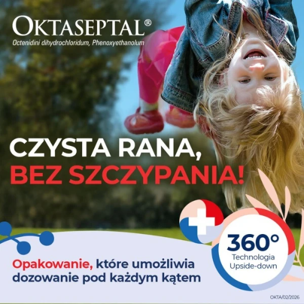 Oktaseptal (0,1g+2g)/100g, aerozol na skórę, 30ml 4