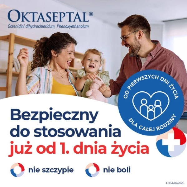 Oktaseptal (0,1g+2g)/100g, aerozol na skórę, 30ml 6