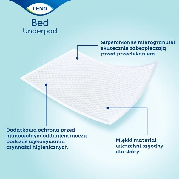 Tena Bed Plus, podkłady higieniczne, rozmiar 60x90cm, 5 sztuk 2