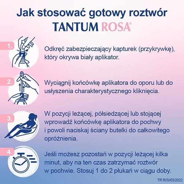 Tantum Rosa 1mg/ml, roztwór dopochwowy, 5 butelek po 140ml 4