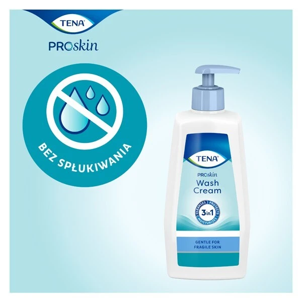 Tena ProSkin Wash Cream, krem myjący 3w1, 1000ml 2