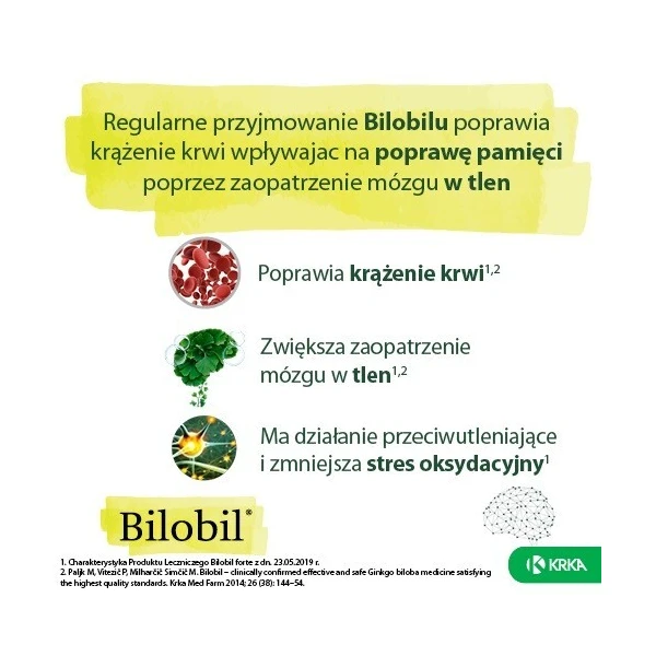 Bilobil Forte 80mg, 60 kapsułek 2