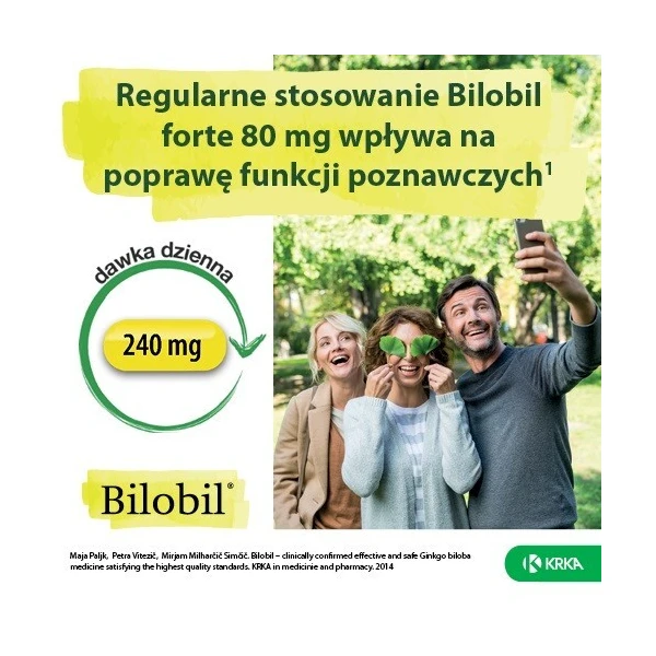 Bilobil Forte 80mg, 60 kapsułek 3