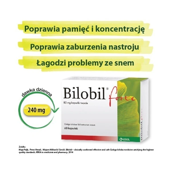 Bilobil Forte 80mg, 60 kapsułek 4