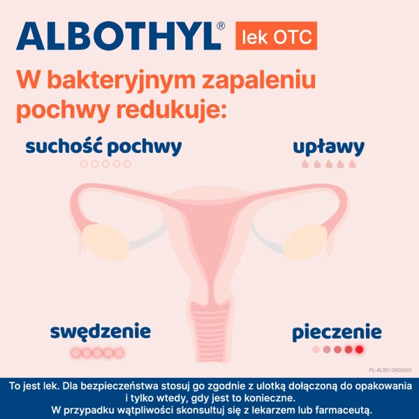Albothyl 90mg, globulki dopochwowe, 6 sztuk 6