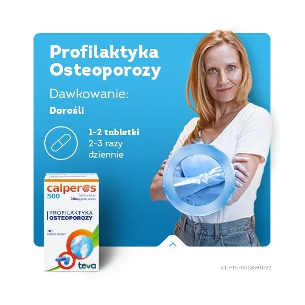 Calperos 500 (200mg Ca2+), 200 kapsułek 4