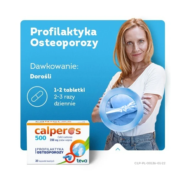 Calperos 500 (200mg Ca2+), 30 kapsułek 4