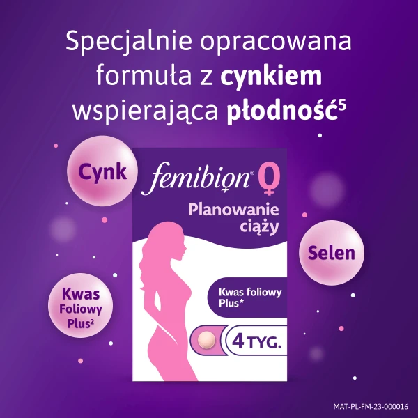 Femibion 1, Wczesna ciąża 1-12 tydzień, 28 tabletek 7