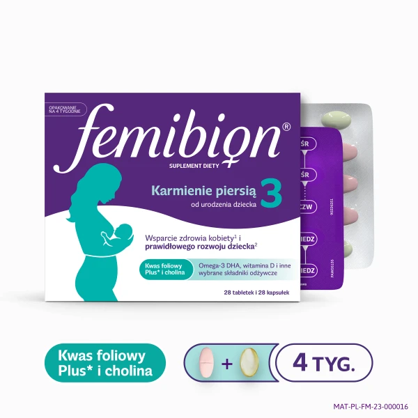Femibion 3, Karmienie piersią, 28 tabletek i 28 kapsułek 5