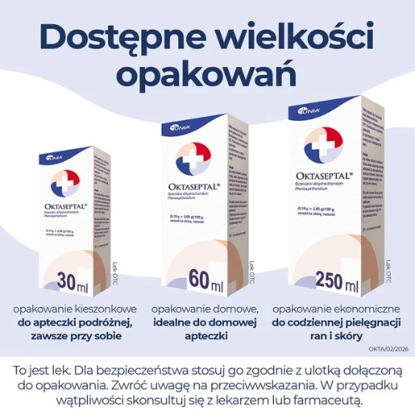 Oktaseptal (0,1g+2g)/100g, aerozol na skórę, 250ml 2