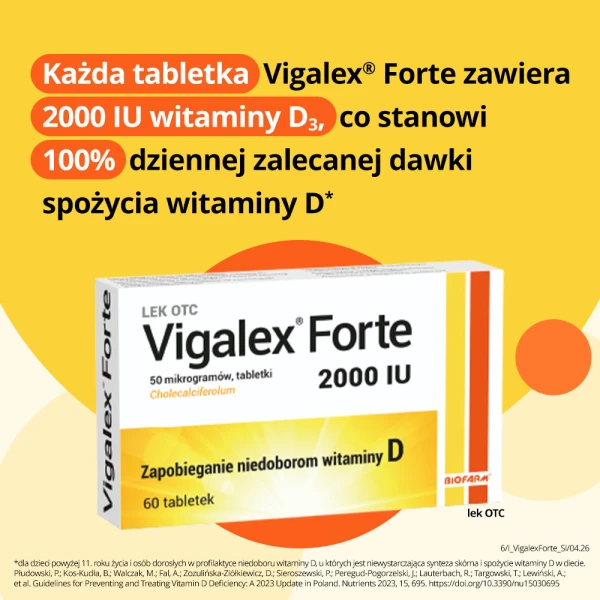 Vigalex Forte 2000 j.m., 60 tabletek 3