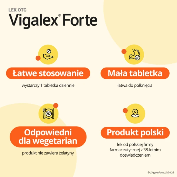 Vigalex Forte 2000 j.m., 60 tabletek 4