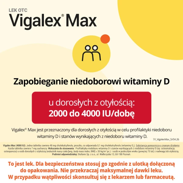 Vigalex Max 4000 j.m., 60 tabletek 5