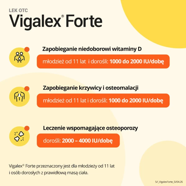 Vigalex Forte 2000 j.m., 120 tabletek 4