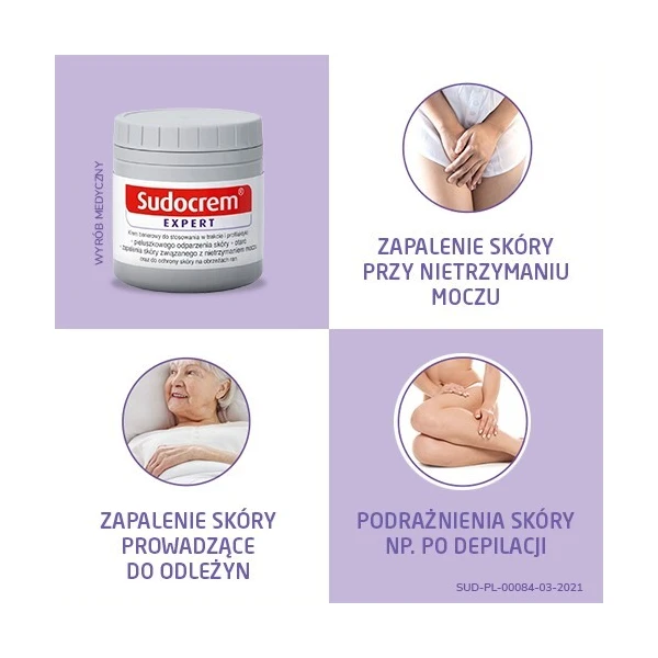 Sudocrem Expert, krem do pielęgnacji skóry, 250g 3