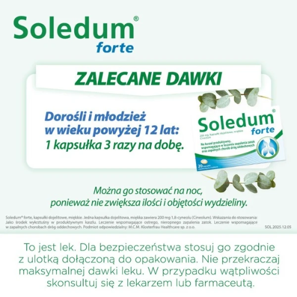 Soledum Forte 200mg, 20 kapsułek 5