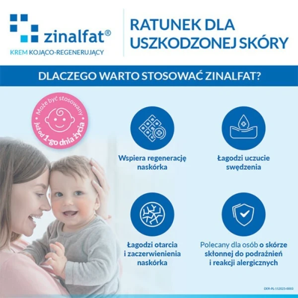 Zinalfat, krem kojąco-regenerujący, od urodzenia, 50ml 4
