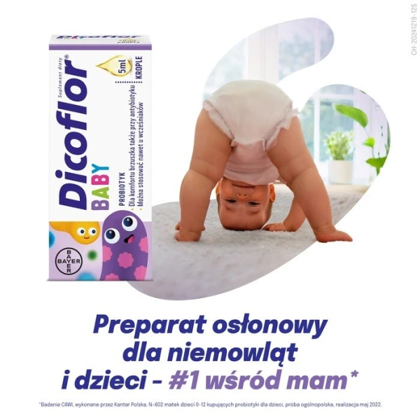 Dicoflor baby, krople, od pierwszych dni życia, 5ml 2