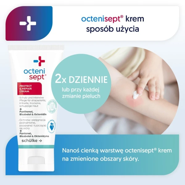 Octenisept Protect&Repair, krem do podrażnionej, popękanej i łuszczącej się skóry, 50ml 2