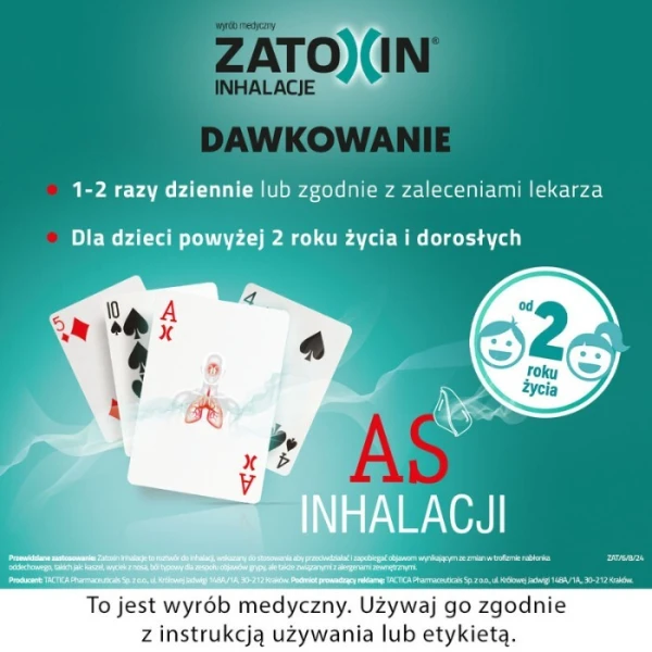Zatoxin Inhalacje, roztwór do inhalacji, 10 ampułek po 3ml 5